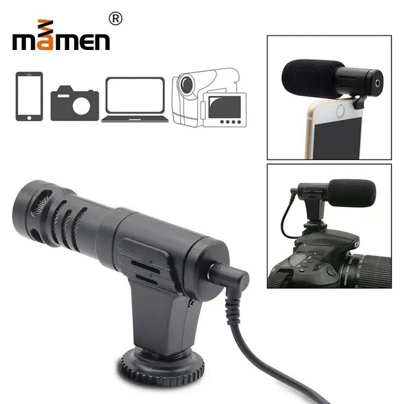 Універсальний мікрофон Mamen MIC 06 для камер та смартфонів MIC06 фото