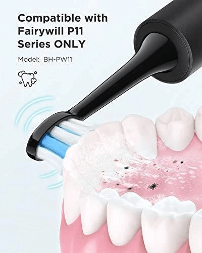Насадки для электрической зубной щетки Fairywill FW-4pcs-B black