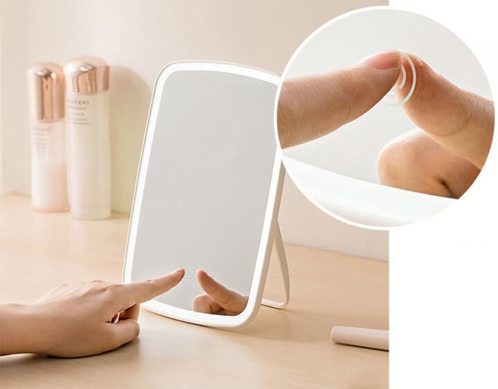 Дзеркало для макіяжу Xiaomi Jordan Judy NV026 White з LED підсвічуванням XMJJ фото