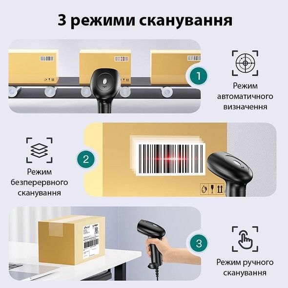 Лазерний сканер 2D штрих-кодів ACTION YK-HS22