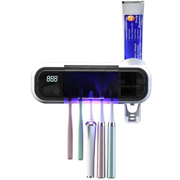 Диспенсер - дозатор для зубной пасты и ультрафиолетовый стерилизатор щеток SL-Y202B SL-Y202B фото
