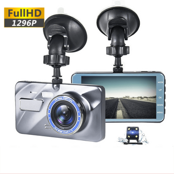 Автомобільний відеореєстратор Inspire A10 Full HD 1296p з камерою заднього виду Сріблястий 152785396 фото