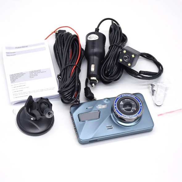 Автомобільний відеореєстратор Inspire A10 Full HD 1296p з камерою заднього виду Сріблястий 152785396 фото