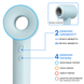 Фен Onuliss 17826H Sky Blue O-ONULISS-17826H фото 3