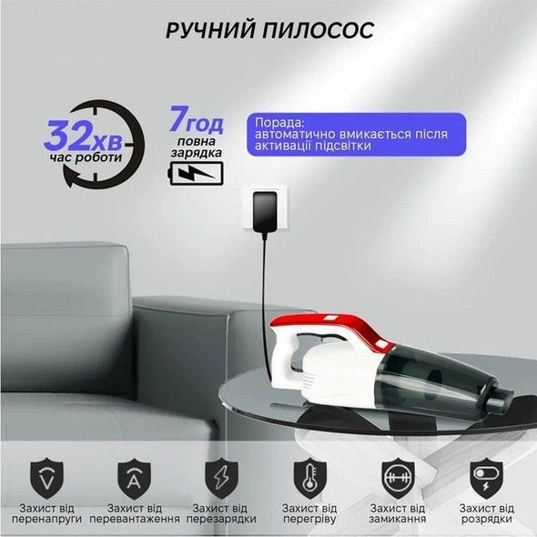 Аккумуляторный пылесос INSPIRE A-071 White