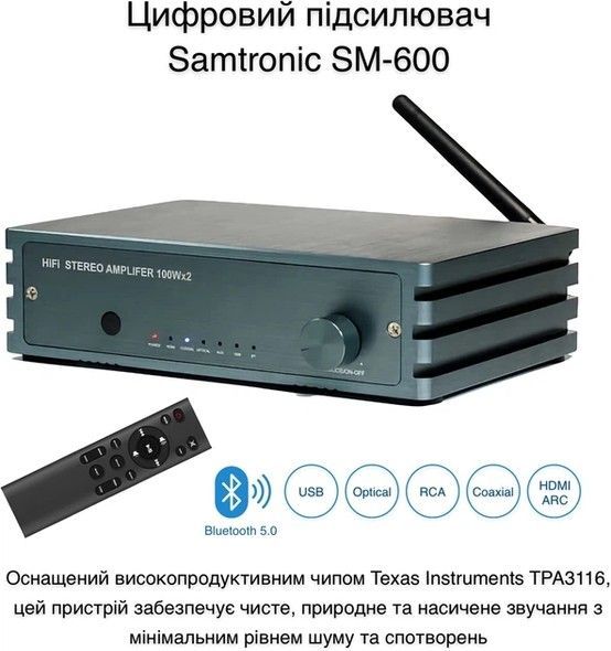 Цифровий підсилювач Samtronic SM-600 (615) SM-600 фото
