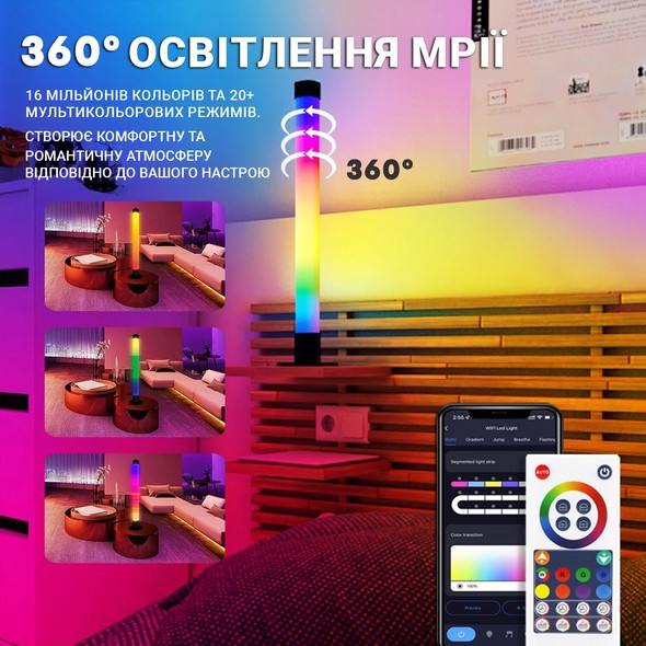 Светодиодные RGB панели INSPIRE S006B 80LED