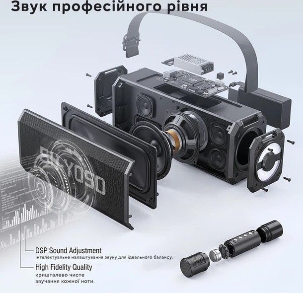 Портативна караоке-система YS-228 Black YS-228-black фото
