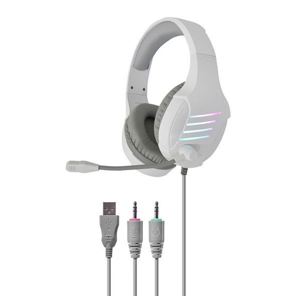 Наушники Langsdom с RGB-подсветкой для геймеров HCG07-G7-White HCG07-G7-White фото