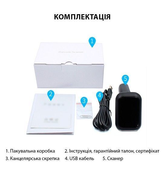 Сканер штрих-кодів Action WHS-26 1D/2D/QR