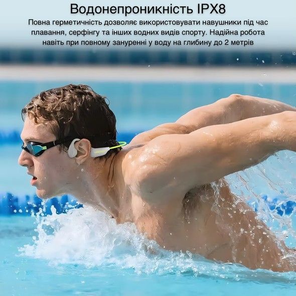 Наушники Langsdom с костной проводимостью BE20 Grey-Green BE20-g фото