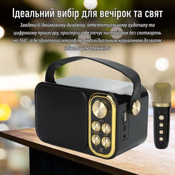 Портативна караоке-система INSPIRE YS-103 black