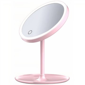 Зеркало для макияжа Xiaomi DOCO Daylight Mirror HZJ001 USB pink
