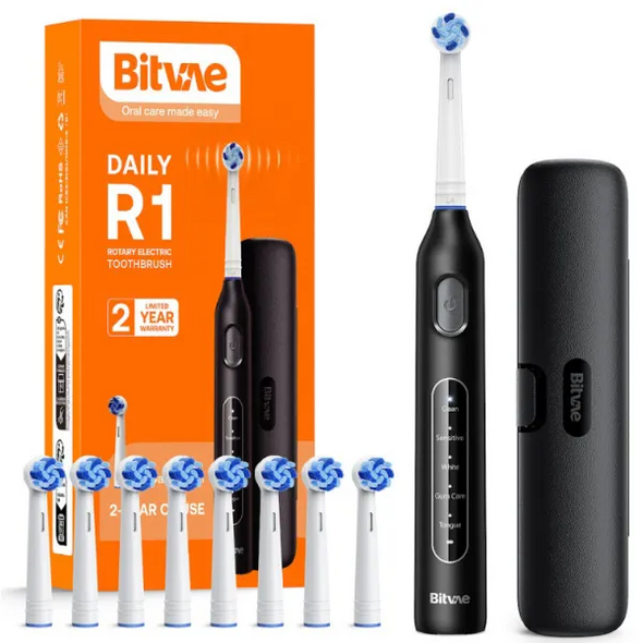 Електрична зубна щітка Bitvae BV R1 black BITR1bl фото