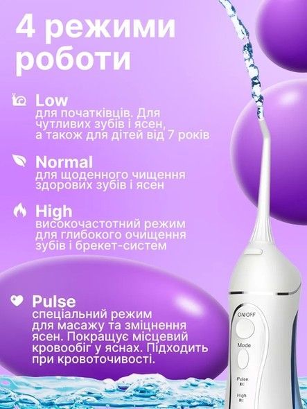 Іригатор H2OFloss HF-C102 White H2O-C102-white фото