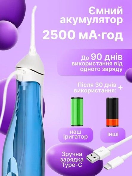 Іригатор H2OFloss HF-C102 White H2O-C102-white фото