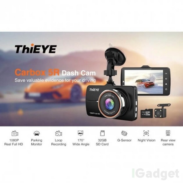 Автомобільний відеореєстратор ThiEYE Carbox 5R Dash Cam Real 1527853961 фото