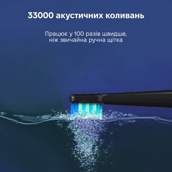 Електрична зубна щітка INSPIRE T7 Black, 4 насадки ins-t7-4noz-black фото