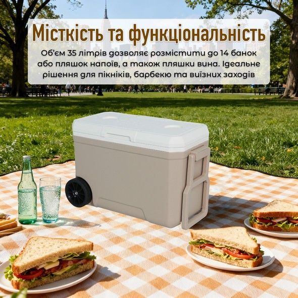 Автомобільний термобокс Inspire IX35W 35L Beige