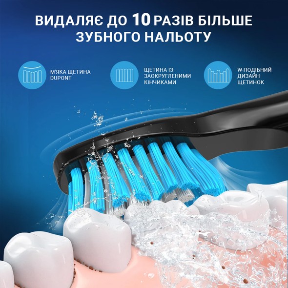 Електрична зубна щітка Seago SG575 Black SG-575Blck фото