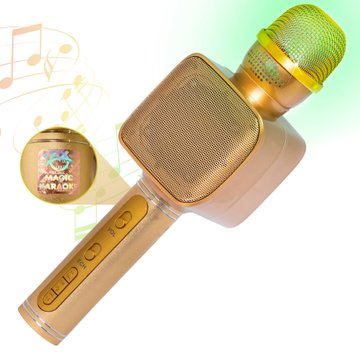 Бездротовий караоке мікрофон Magic Karaoke YS-68 Золотий YS-68 фото