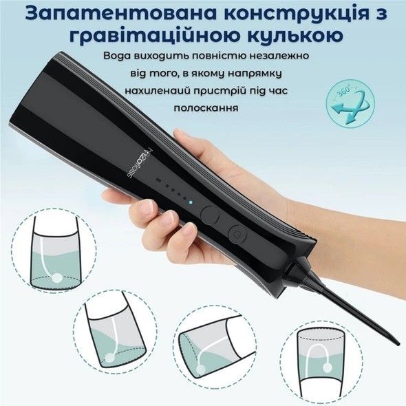 Іригатор H2OFloss HF-A6 Black H2O-A6-black фото