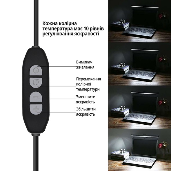 Лампа на монитор скринбар INSPIRE JD-A1 Pin 5W 3000-6000K USB JD-A1 фото
