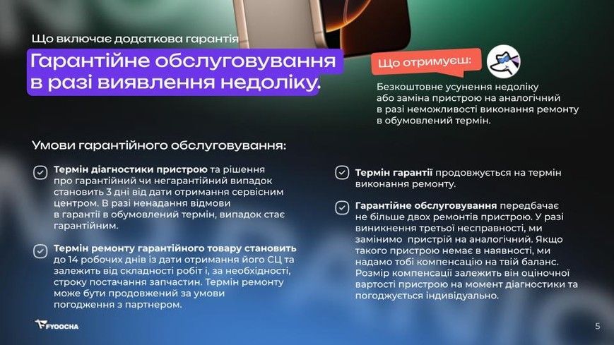 Гарантія NO PANIC 3 місяці