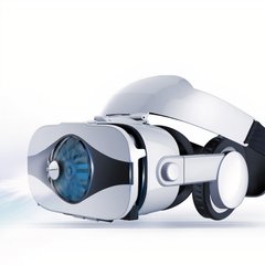 VR Очки шлем виртуальной реальности INSPIRE VR с кулером и наушниками White