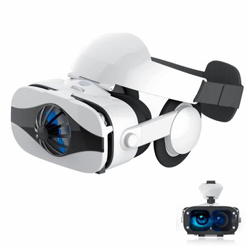 VR Окуляри шолом віртуальної реальності INSPIRE VR з кулером та навушниками White INSPR_VR фото