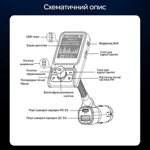 FM-трансмиттер Inspire BC85