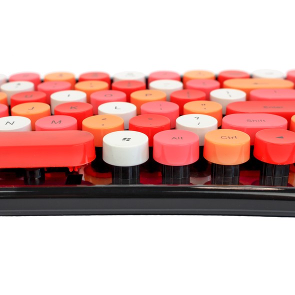 Комплект беспроводной - мышь и клавиатура T-Wolf TW-T660, red TW-T660 фото
