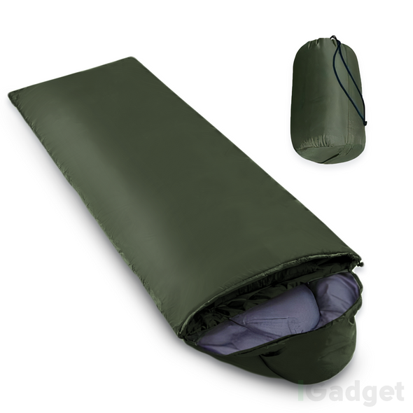 Спальный мішок-ковдра INSPIRE з капюшоном, Армійський inspr-sm2 фото