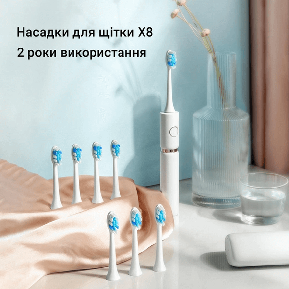 Набір електричних зубних щіток Fairywill P11 white + black P11-W-B фото