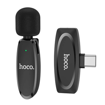 Бездротовий цифровий петличний мікрофон HOCO L15 | 2.4G, 15M (Type-C)