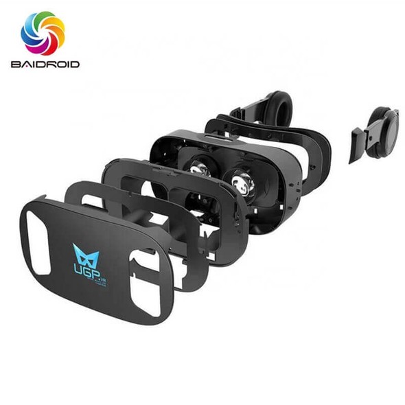 VR Окуляри віртуальної реальності для смартфонів Baidroid UGP U8 + Terios T3 Black UGPU8 фото