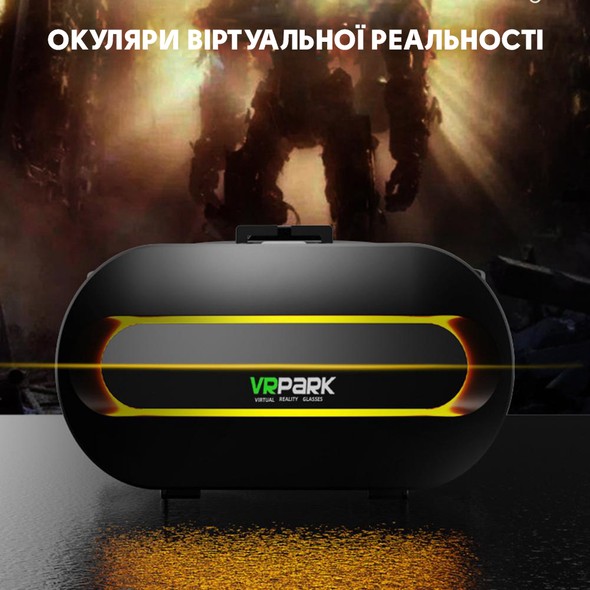 VR Окуляри віртуальної реальності для смартфонів VR Park з джостиком Terios T3 Black VR-Park фото