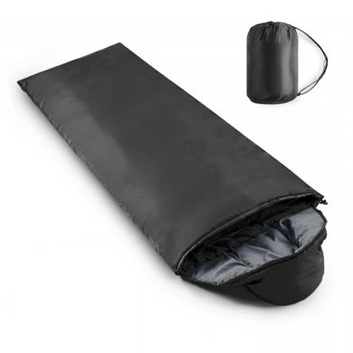Спальный мешок-одеяло INSPIRE с капюшоном, Чёрный