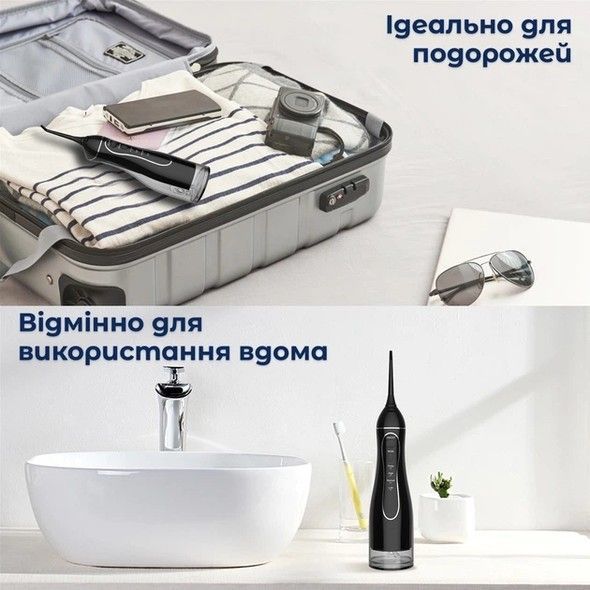 Ирригатор H2OFloss HF-C102 Black H2O-C102-black фото