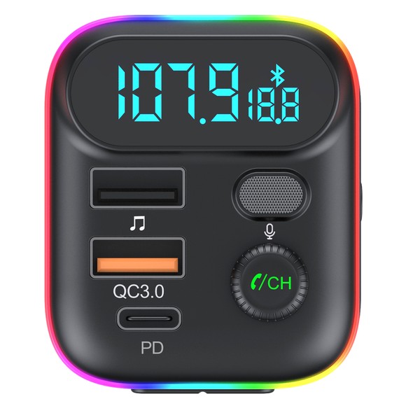 FM-трансмиттер Inspire T70 MP3 2xUSB 12-24V Black