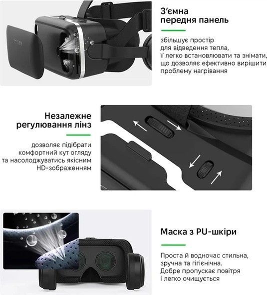 Очки-шлем виртуальной реальности Shinecon VR SC-G04E + Джойстик Shinecon B01SC (SC-G04E+SC-B01) SC-G04E+SC-B01 фото
