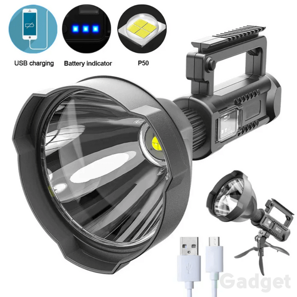 Потужний світлодіодний портативний Xhp50 USB-ліхтарик INSPIRE, що перезаряджається F14 фото