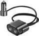 Автомобільний зарядний пристрій Baseus High Efficiency One to Two Cigarette Lighter Black  CRDYQ-01 фото 1